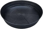 25 Inch Extra Large Planter Saucer, Extra-Deep 4.25 in Black Drip Trays for Flower Pot, Heavy Duty Drainage Tray Indoors No Holes, Plastic Plant Plate Water Catcher for Pots Base 19 20 21 22 in by MARYJANESPALACE