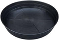 25 Inch Extra Large Plant Saucers, Extra-Deep 4.25 in Black Drip Trays for Flower Pot, Heavy Duty Drainage Tray Indoors No Holes, 2 Pack Plastic Planter Plate Water Catcher for Pots Base 20 21 22 in by MARYJANESPALACE