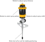 [2 Pack] RESTMO Gear Drive Sprinkler with Metal T-Spike Base,Yellow - Image 2