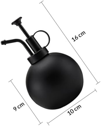 Xmas 500ml Black Stainless Steel Watering Pot for Plants Flowers - Image 2