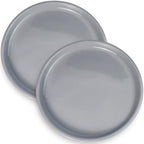 Plant Pot Saucers - Ceramic Plant Saucers for Outdoors 12 inch Plant Trays for Indoors No Holes Plant Drainage Trays Round Flower Pot Saucers Plant Plates to Catch Water 2 Pack Gray by EPFamily