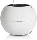 Lechuza Puro Color 50 White, Self-Watering Large Round Planter, D19.7 H15.4 in by LECHUZA