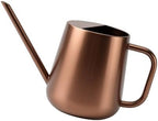 Watering Can Indoor Small for House Plant with Long Spout Stainless Steel 1000ml for Flowers Small Stainless Steel Watering Can by Unknown