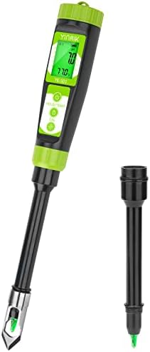YINMIK Digital Soil pH Meter for Gardeners, Soil Direct pH Tester for Plant Care, Measure pH of Solution Potting Soil Growing Media,Great for Indoor,Greenhouse,Outdoor,Garden, Lawn, Farming, Yard Use by YINMIKWaterTester
