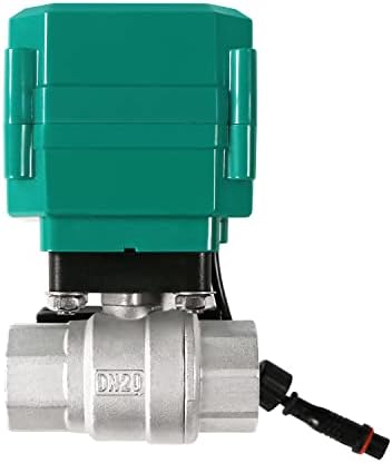 U.S. Solid 3/4" Smart Motorized Ball Valve - Remote App Mobile Control NSF Certified 304SS Electrical Ball Valve with Manual Switch, 5V DC USB Connection - Image 4