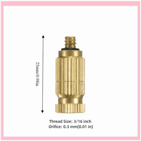 20Pcs Brass Misting Nozzles 3/16 Inch Thread - Image 7