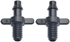Irrigation Dripper 500Pcs 4/7 Mm Threaded Connector 1/4" Irrigation Connector Barb Fitting Drip Irrigation 4/7mm Garden Irrigation Barb Fitting by Unknown