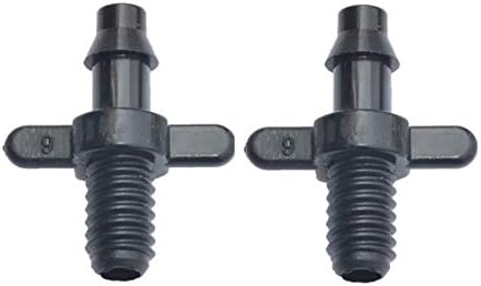 Garden Lawn Sprinkler Irrigation System 500Pcs 4/7 Mm Threaded Connector 1/4" Irrigation Connector Barb Fitting Drip Irrigation 4/7mm Garden Irrigation Barb Fitting by Lrjskwzc