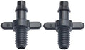 Garden Lawn Sprinkler Irrigation System 500Pcs 4/7 Mm Threaded Connector 1/4" Irrigation Connector Barb Fitting Drip Irrigation 4/7mm Garden Irrigation Barb Fitting by Lrjskwzc