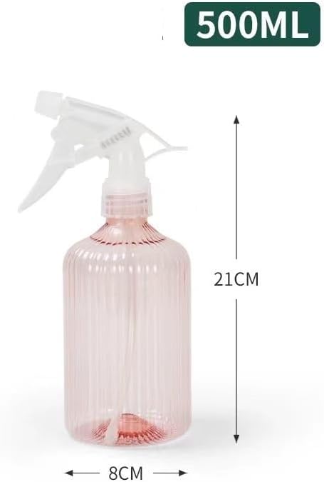 KeuLen Empty Spray Bottle,500 ML Gardening Plant Flower Watering Can Irrigation Sprayer Indoor Household Cleaning(Pink) - Image 2