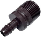 NETAFITM Drip Irrigation Barbed Fittings,3/8" 12MM Black Drip Tubing Coupler Elbow Tee Reducer (Threaded Male Adapter - 12mm X 3/4" MPT, 25 Count) - Image 4
