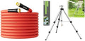 SPECILITE Hot/Cold 75 FT Water Hose & 50 in 360° Rotating Impact Sprinkler on Tripod Base, Heavy Duty Irrigation for Large Area, Yard, Lawn, Waters up to 90ft, Covering up to 6360sqft by SPECILITE