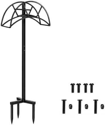 Garden Hose Hanger, In-Ground Outdoor Hose Holder Stand - Image 3