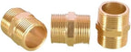 Garden Hose Connector 10PCS Brass 1/2" to 3/4 3/8 1 Thread Connector Reducing Repair Joint Copper Bubbler Adapter(1l2 x 1l2) by Unknown