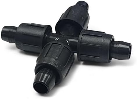 USA Made - 5 PACK Premium 1/2 Inch I.D 590" - .630" Drip Tape Irrigation Tubing 18mm Cross 4 Way Universal Perma-Loc Connector Barbed Locking Fitting - Fits All Brands Rainbird, Netafim, Etc. 18mm - Image 2
