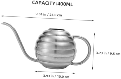 Toyvian Indoor Garden Tool Water Containers Stainless Steel Watering Pot Long Spout Watering Can Metal Sprinkler - Image 3