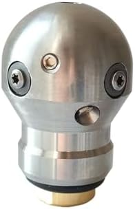 3/8" Thread High Pressure Drain Jetting Rotating Cutting Ball Nozzle Sewer Jetter Ball Jet Nozzle(3I8 Female 60LPM) by Unknown