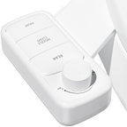 Clirass Ultra-Slim Bidet Attachment, Self-Cleaning Dual Nozzle (Feminine/Posterior Wash), Accessibility-Enhanced Large Buttons, Quick-Release, Non-Electric Fresh Water System with Adjustable Pressure by Clirass