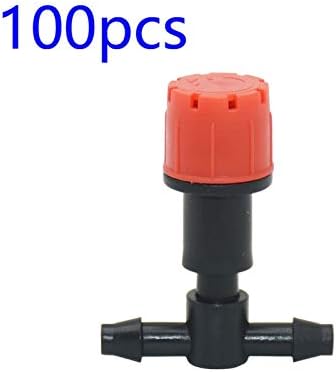 Gardening Watering System Tools 50-300pcs Garden Adjustable Nozzle with T-Shaped Barb Connector for Drip Irrigation Watering Sprinkler Drip Tip Dripper Flowerbed (Color : C x 100pcs) - Image 2