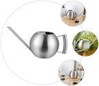Lurrose Stainless Steel Watering Pot Long Spout Indoor Outdoor Gardening Kettle Plant Water Bottle with Ergonomic Handle and Opening for Succulents and Bonsai - Image 5