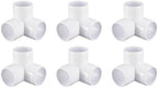 Tool Parts and Accessories 6Pack 3 Way PVC Fittings 1-1/2 Inch PVC Pipe Fitting Connectors (#CN-140824-00132) by Unknown