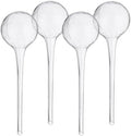Relaxdays Watering Globes Glass, Set of 4, H x D 30 x 9 cm, Watering Balls for Plants, Watering Aid Holiday, Transparent by Relaxdays