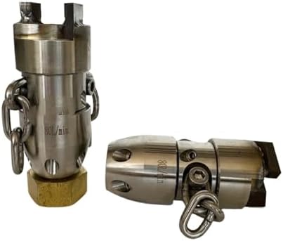 1/2" High Pressure Diamond Chain Rotating Nozzle 40L for Sewer - Image 3