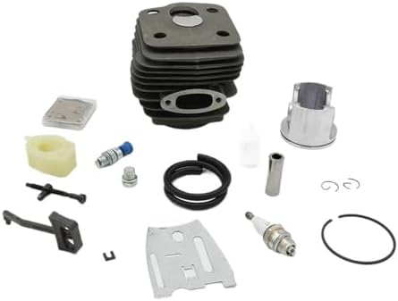 54mm Cylinder Piston Assy Spark Plug Hose Filter Carburettor Repair Set Kit for Hus 288 Chainsaw Garden Power Tools by Unknown
