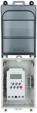 Hyuduo Pool Pump Timer, Outdoor Digital Timer Box with Built in Battery for 3 Years, 7 Day 28 On Off Programmable Switch for Pool Pump, Water Heater, SPA, Outdoor Lights - Image 5