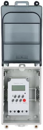 Hyuduo Pool Pump Timer, Outdoor Digital Timer Box with Built in Battery for 3 Years, 7 Day 28 On Off Programmable Switch for Pool Pump, Water Heater, SPA, Outdoor Lights - Image 5