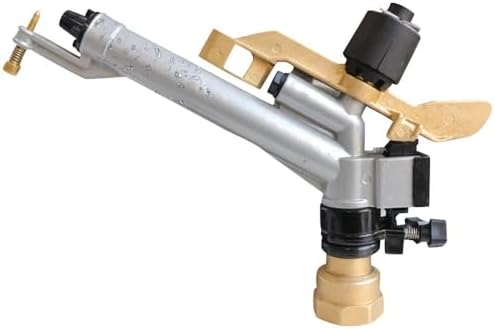 Impact Sprinkler Gun, 1.5" Long Range 360° Adjustable Water Irrigation Spray Tool Kit for Orchards, Farms, Seedlings, Wheat, Lawn by LEYSRIS