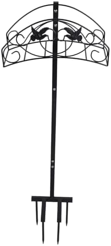 Heavy Duty Freestanding Garden Hose Holder with Detachable Feature and Storage Basket, Elegant, Installation, Made of Difficult Iron for Durability, Ideal for Outside Yard Use - Image 5
