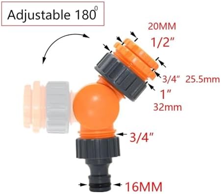 Pipe fitting Garden Tap 1/4" Hose Quick Connector Barb Water Pipe Joint Male Female Thread Drip Irrigation Adapter(L) - Image 2