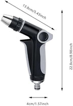 Garden Hose Nozzle, Standard 3/4 Inch Threaded Connection Thumb Flow Control 360° Adjustable Spray Hose Nozzle Heavy Duty, High Pressure Trigger Control Hose Nozzle for Plants Lawn Garden Watering (A) - Image 3