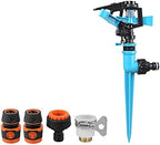 360 Degree Automatic Garden Sprinklers Watering Grass Lawn Rotary Nozzle Rotating Water Sprinkler System Supplies by Unknown