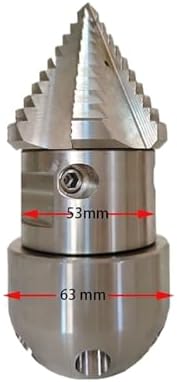 1" Rotating Nozzle High Pressure Rotating Nozzle Sewer Mine Cleaning Water Gun Nozzle Sludge Side 4 Rear 6 Holes Cleaning(1 female 100LPM) - Image 5