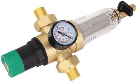 1in DN25 Water Pressure Regulator, Brass Pressure Reducer, Home Regulator with Backwash Filter & Meter Fittings, Ideal for RV Travel Trailer Water Hose - Image 5