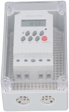 Focket Pool Pump Timer, Outdoor Waterproof Programmable Timer Switch Mechanical Timer Box with Manual Button, Heavy Duty Digital Timer Box for Water Heater, Pool Pump, SPA, Motor (AC by Focket