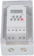 Focket Pool Pump Timer, Outdoor Waterproof Programmable Timer Switch Mechanical Timer Box with Manual Button, Heavy Duty Digital Timer Box for Water Heater, Pool Pump, SPA, Motor (AC by Focket