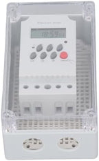 Focket Pool Pump Timer, Outdoor Waterproof Programmable Timer Switch Mechanical Timer Box with Manual Button, Heavy Duty Digital Timer Box for Water Heater, Pool Pump, SPA, Motor (AC by Focket