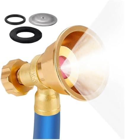 Hose Sprayer Nozzle Brass Adjustable Heavy Duty Garden Spray Attachment for Plant Watering Seedling Cultivation - Image 6