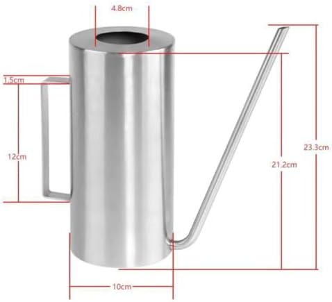 Watering Can, 1500ml Long Spout Stainless Steel for Succulents - Image 2