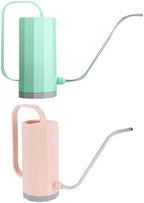 Xmas 2pcs Long Spout Watering Can, 1200ml Plastic for Indoor Plants by NUOBESTY