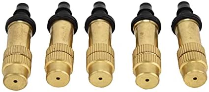 100PCS Single Hook Copper Atomizing Nozzle Mister Nozzles Drip Irrigation,for 4/7 Hose or Transfer to 8/11 Tube,Stable Spraying,360 Full Circle Spraying - Image 7