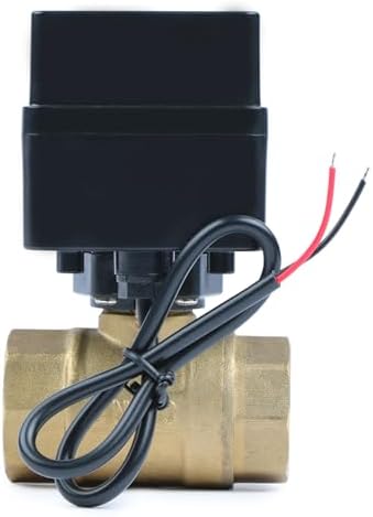 U.S. Solid Motorized Ball Valve- 3/4" Brass Ball Valve with Full Port, 9-36V AC/DC, 2 Wire Auto Return Setup, Normally Closed (N/C) - Image 2