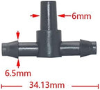 Hose Connector Adapter 500 Pieces Of 3/5 Mm 4/7 Mm Garden Hose Tee Connector 1/8 1/4 Inch Tee Barb Water Connector Reducer Water Divider For Drip Irrigation System (Color : White) - Image 5