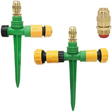 Botanical Garden Lawn Nozzle 1/2" Brass Garden Sprinklers with Adjustable Garden Irrigation Sprinklers Garden Lawn Irrigation Watering 10pcs (Color : 1I2 x 1I2 Hose) - Image 7