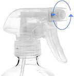 9 Pack Glass Spray Bottles, 16oz Empty Clear Boston Round Bottles Refillable Container with Trigger Sprayer for Cleaning Solutions, Essential Oils, Misting Plants - Image 3