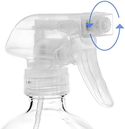 18 Pack Glass Spray Bottles, 16oz Empty Clear Boston Round Bottles Refillable Container with Trigger Sprayer for Cleaning Solutions, Essential Oils, Misting Plants - Image 3