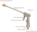 Garden Irrigation Hidrolimpiadora Metal Sprinkler Hose Nozzle Adjustable High Pressure Water Gun Wash Lances Foam(Golden Gun) - Image 4